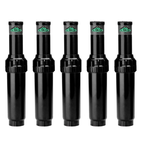 Pack 5 Aspersor de Riego K-Rain ProSport 1'' | Alcance 13 a 23m | Aspersor de Ángulo Ajustable | Sectorial y Circular