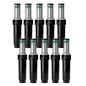 Pack of 10 K-Rain ProSport 1" Stainless Steel Irrigation Sprinklers | 13 to 23 m Range | Adjustable Angle Sprinkler | Sectional 