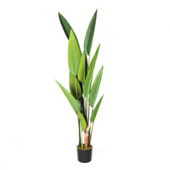 Plante Artificielle Oiseau de paradis 188cm avec pot | Plantes en plastique pour la décoration de jardin intérieur et extérieur