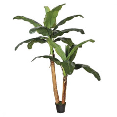 Planta Artificial Platanera 180cm con Macetero | Plantas de Plástico para Decoración de Jardín Interior y Exterior