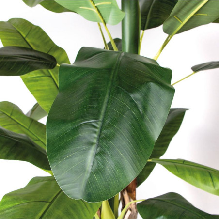 Bananier artificiel 180 cm avec pot | Plantes en plastique pour décoration de jardin intérieur et extérieur