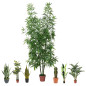 Plante de Bambou Artificielle 200cm avec pot | Plantes en plastique pour la décoration de jardin intérieur et extérieur
