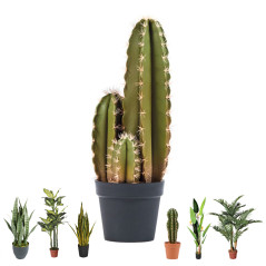 Plante artificielle Captus Organo 64 cm avec pot | Plantes en plastique