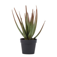 Planta Artificial Aloe 81cm con Macetero | Plantas de Plástico para Decoración de Jardín Interior y Exterior