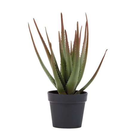 Planta Artificial Aloe 81cm con Macetero | Plantas de Plástico para Decoración de Jardín Interior y Exterior