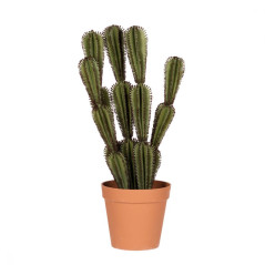 Artificial Stetsonia Coryne Plant, 90cm, with Pot | Plastic Plants for Indoor and Outdoor Garden Decor