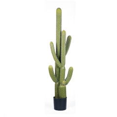 Plante Artificielle Captus Saguaro 145cm avec pot de fleurs | Plantes en plastique pour la décoration de jardin intérieur et ex