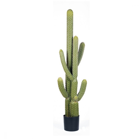 Planta Artificial Captus Saguaro 145cm con Macetero | Plantas de Plástico para Decoración de Jardín Interior y Exterior
