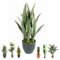 Plante Artificielle Sansevieria 70cm avec pot | Plantes en plastique pour la décoration de jardin intérieur et extérieur
