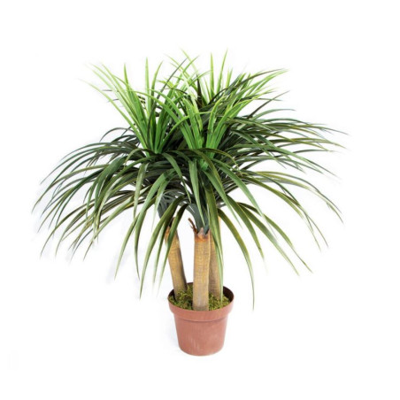 Planta Artificial Nolina 75cm con Macetero | Plantas de Plástico para Decoración de Jardín Interior y Exterior