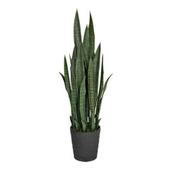 Planta Artificial Lengua de Tigre 105cm con Macetero | Plantas de Plástico para Decoración de Jardín Interior y Exterior