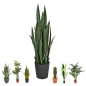 Plante Artificielle langue de tigre 105cm avec pot | Plantes en plastique pour la décoration de jardin intérieur et extérieur Plante Artificielle langue de tigre 105cm avec pot | Plantes en plastique pour la décoration de jardin intérieur et extérieur