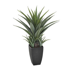 Plante Artificielle Agave 73cm avec pot | Plantes en plastique pour la décoration de jardin intérieur et extérieur