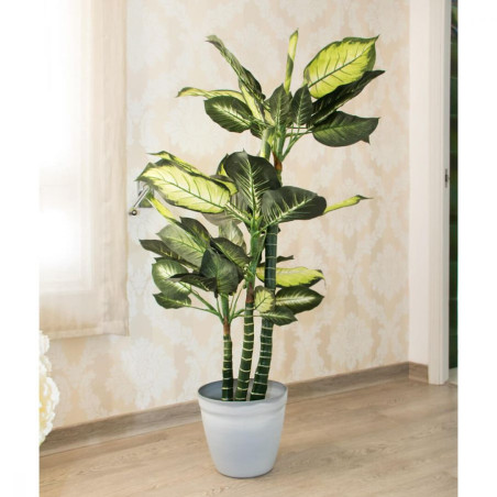 Künstliche Elefantenfußpflanze 150cm mit Topf | Plastikpflanzen