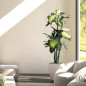 Planta artificial pé de elefante 150 cm com vaso | Plantas de plástico para decoração de jardins internos e externos Planta artificial pé de elefante 150 cm com vaso | Plantas de plástico para decoração de jardins internos e externos
