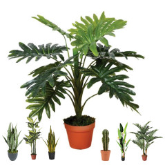 Planta Artificial Filodendro 70cm con Macetero | Plantas de Plástico