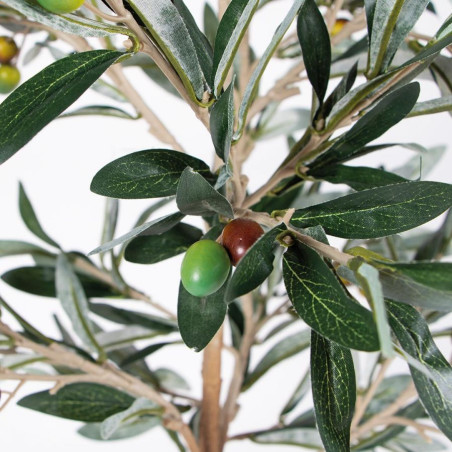 Pianta di ulivo artificiale da 150 cm con fioriera | Ulivo in plastica