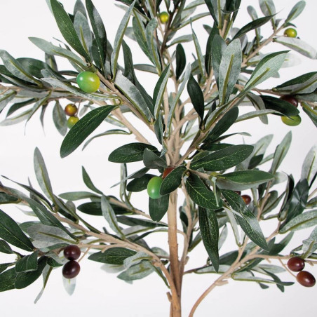 Pianta di ulivo artificiale da 150 cm con fioriera | Ulivo in plastica
