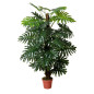 Planta Filodendro Artificial 150 cm com Vaso | Plantas de Plástico para Decoração de Jardins Internos e Externos