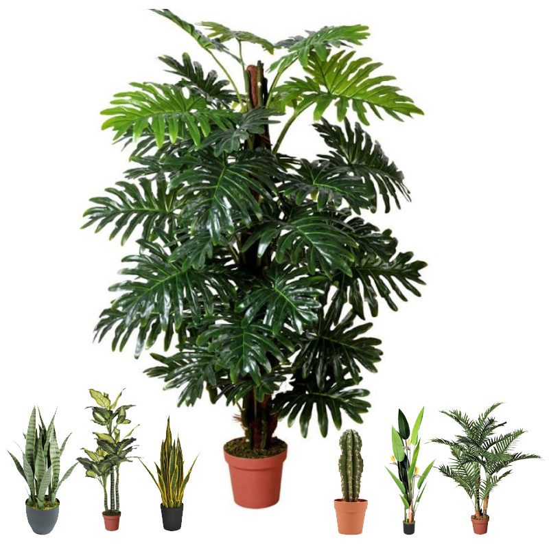 Künstlicher Philodendron 150 cm mit Topf | Plastikpflanzen zur Gartendekoration für Innen- und Außenbereiche Künstlicher Philodendron 150 cm mit Topf | Plastikpflanzen zur Gartendekoration für Innen- und Außenbereiche