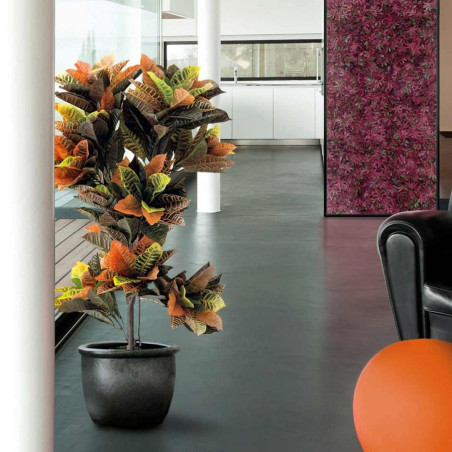 Planta Artificial Croton 140cm con Macetero | Plantas de Plástico