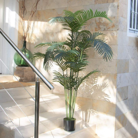 Künstliche Palme 180cm mit Übertopf | Plastikpflanzen