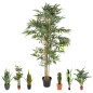 Plante Artificielle en bambou 180cm avec pot | Plantes en plastique pour la décoration de jardin intérieur et extérieur