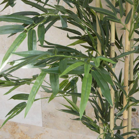 Bambou artificiel 200 cm avec pot | Plantes en plastique