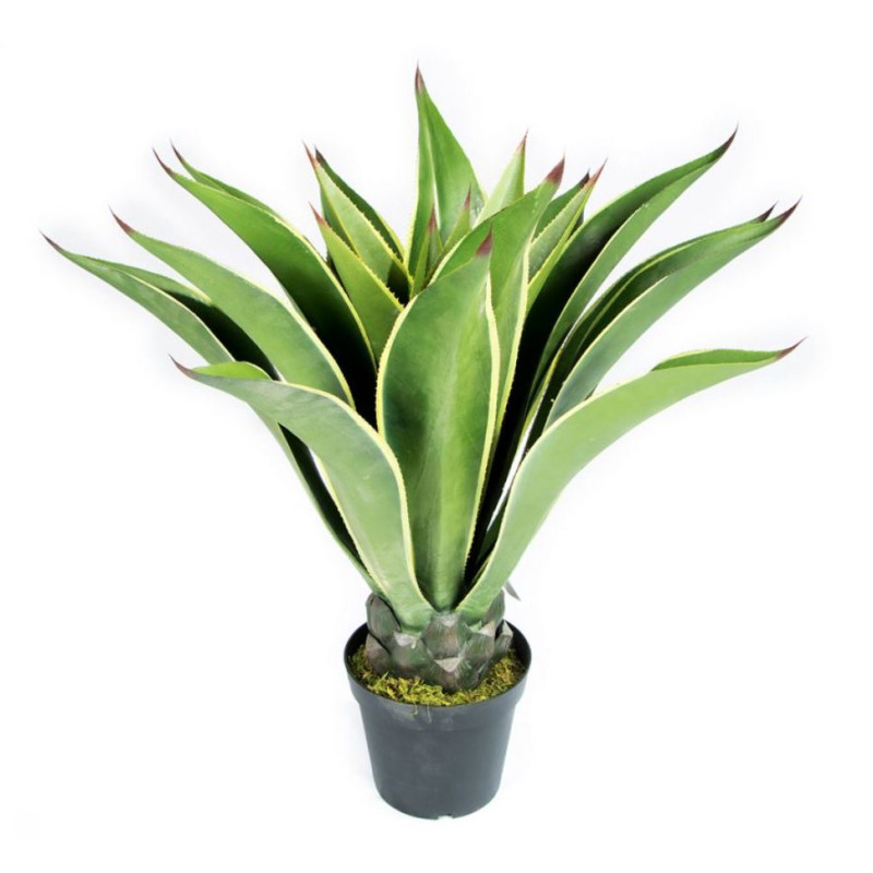 Agave Artificial 95 cm com Vaso | Plantas de Plástico para Decoração de Jardins Internos e Externos