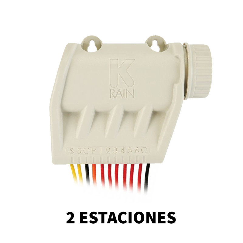 K-Rain BL-KR Controller per irrigazione a batteria Bluetooth a 2 stazioni | Controller per irrigazione wireless con app