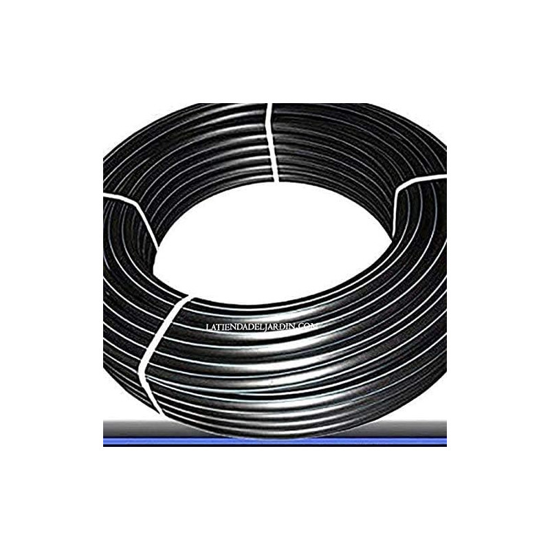 Tuyau polyéthylène alimentaire 20mm 10 bar 50m PE100 HD, bande bleu, tuyau d'eau potable/tuyau d'arrosage Tuyau polyéthylène alimentaire 20mm 10 bar 50m PE100 HD, bande bleu, tuyau d'eau potable/tuyau d'arrosage