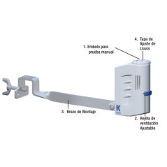 Sensor de Lluvia con Cableado K-Rain | Compatible con todos los Programadores | Sistema Inalámbrico para Detección de Lluvia