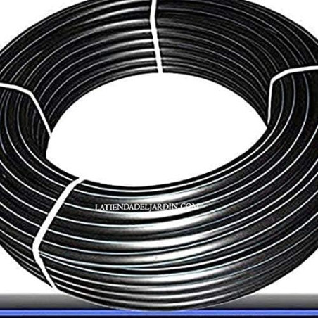 Tubo irrigazione 50mm PN10 in polietile ad alta desità PE100, rotolo da 50 metri, adatta all'uso acqua potabile