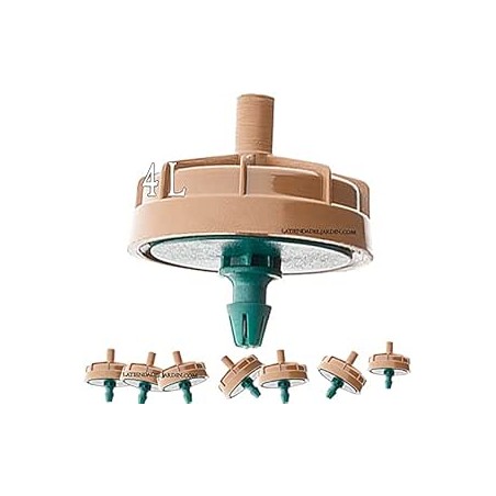 200 x Gocciolatori anti-scarico autocompensanti da 4 litri, a fungo