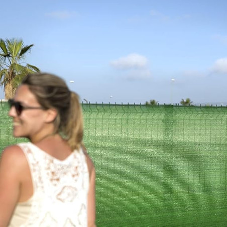 Rete ombreggiante 2x50 m | Schermatura per la privacy di terrazze o giardini | Rete ombreggiante verde 90 g/m2 | Ombra 85%