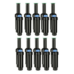 Lot de 10 Diffuseur Émergent NP de 5 cm avec buse KVF-8 | Portée 2,4 m | Réglable de 0° à 360° | Irrigation Précise | Jardins Pe