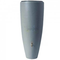 Serbatoio d'acqua, Vasca moderna Grigio2 in 1: Recupero dell'acqua Piovana e Fioriera da 300 litri, 62 x 145 cm