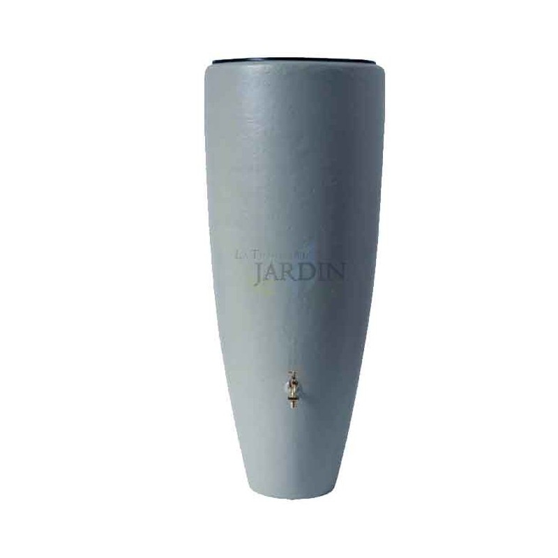 Serbatoio d'acqua, Vasca moderna Grigio2 in 1: Recupero dell'acqua Piovana e Fioriera da 300 litri, 62 x 145 cm