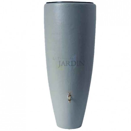 Serbatoio d'acqua, Vasca moderna Grigio2 in 1: Recupero dell'acqua Piovana e Fioriera da 300 litri, 62 x 145 cm
