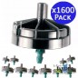 Lot de 1600 goutteurs anti-déversement auto-compensateurs, 3 litres, goutteurs champignons non amovibles pour l'irrigation et l'