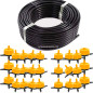 Tuyau d'arrosage goutte à goutte 16 mm 100 mètres + 100 Goutteur à compensation automatique 16 litres par heure Tuyau d'arrosage goutte à goutte 16 mm 100 mètres + 100 Goutteur à compensation automatique 16 litres par heure