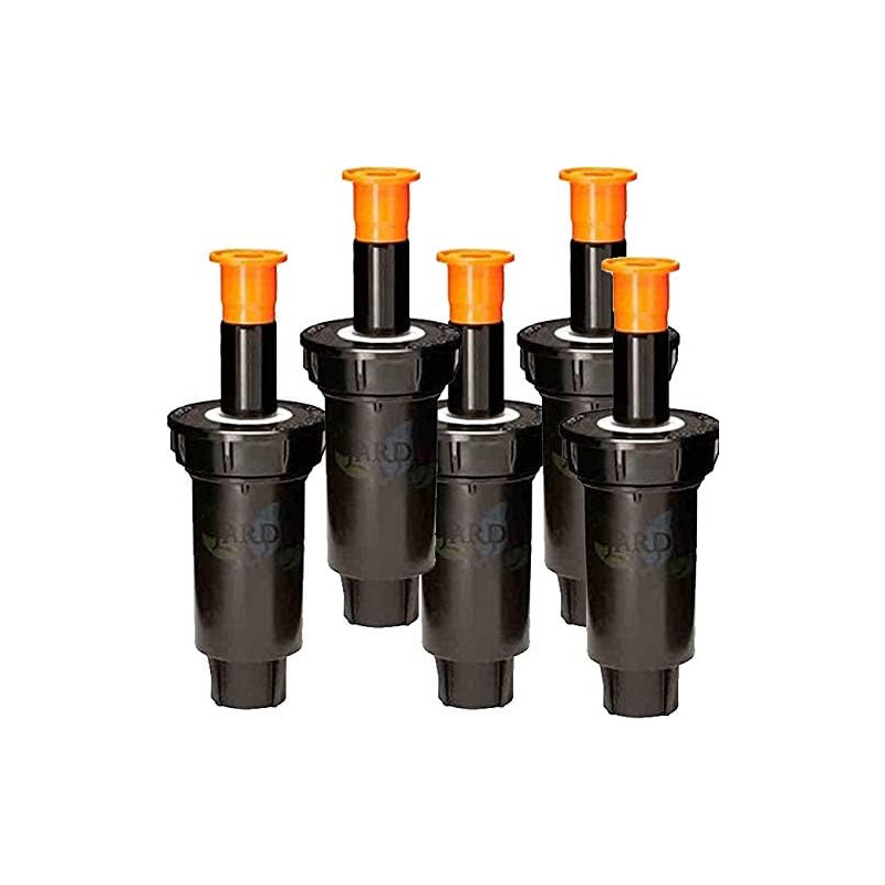 Set di 5 Diffusore di irrigazione Rain Bird 1802. Altezza di sollevamento di 5 cm