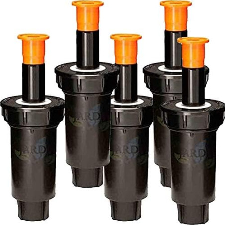 Lot de 5 Diffuseur d'arrosage Rain Bird 1802. Hauteur de soulèvement de 5 cm. Filetage gemelle 1/2''