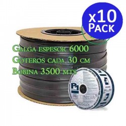 16mm drip irrigation tape, 35,000 meters, 6 mil gauge, 1.5 l/h drippers per 30 cm