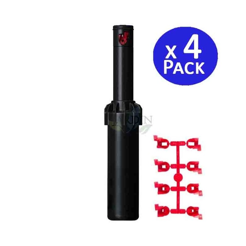 Pack 4 x Aspersor de riego Hunter PGJ-04 1/2", Alcance 4,3 a 11,6 m