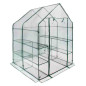 Transparentes Garten-Gewächshaus 1,43 x 1,43 x 1,90 m – Hütte mit Reißverschluss, ideal für Töpfe, Blumen und Gemüsebeete Transparentes Garten-Gewächshaus 1,43 x 1,43 x 1,90 m – Hütte mit Reißverschluss, ideal für Töpfe, Blumen und Gemüsebeete