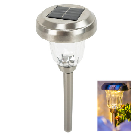 Lampe Solaire Radiante LED Blanc Chaud/Froid avec Capteur – 600mAh, IP44, 10h d'Éclairage – Jardin, Terrasse