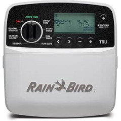 Programmatore di irrigazione per interni Rain Bird TRU a 6 zone + Elettrovalvole 100HV 24V 1'' | Irrigazione automatica
