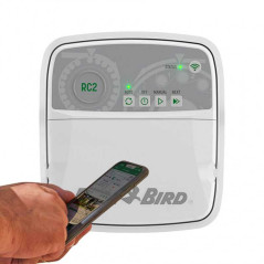 Rain Bird RC2 4-Zone Indoor WiFi Irrigation Controller + 4 100HV 24V 1" Solenoid Valves | Automatic Garden Irrigation