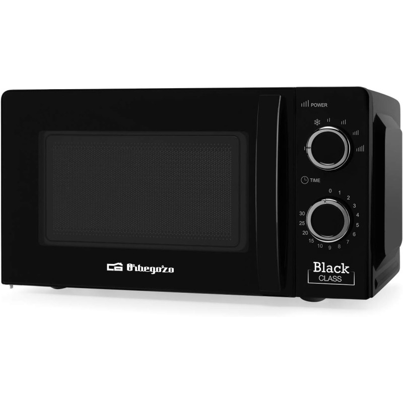 Micro-ondas Orbegozo 700W, 20L, 6 níveis de potência, temporizador de 30 minutos
